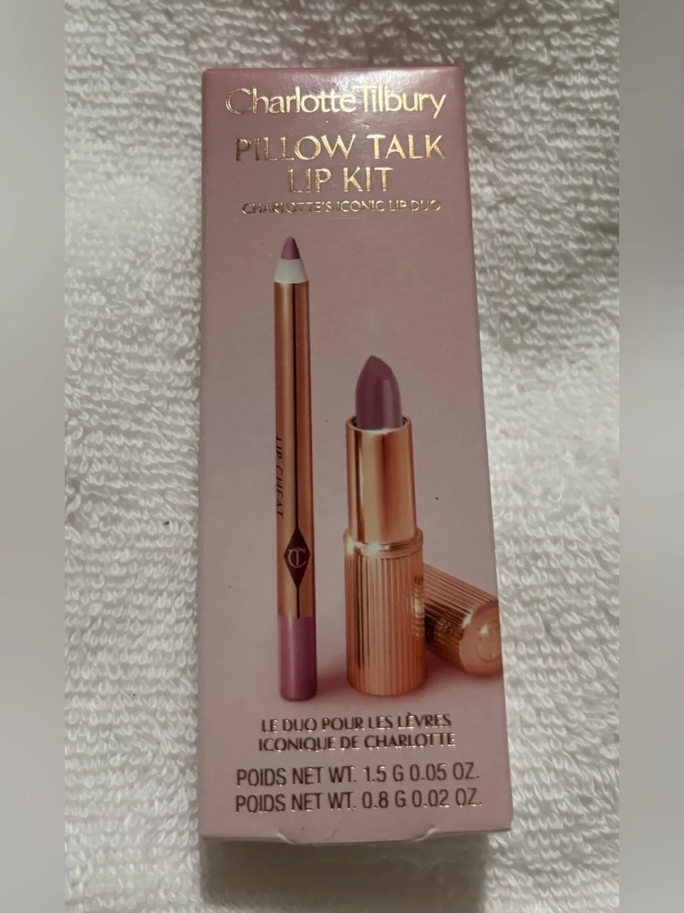 NWT Charlotte Tilbury Pillow Talk Lip Kit - Dusty Rose Pink